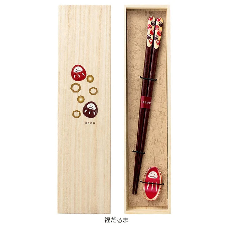 【名入れOK】 福だるま（桐箱入）