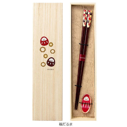 【名入れOK】 福だるま（桐箱入）